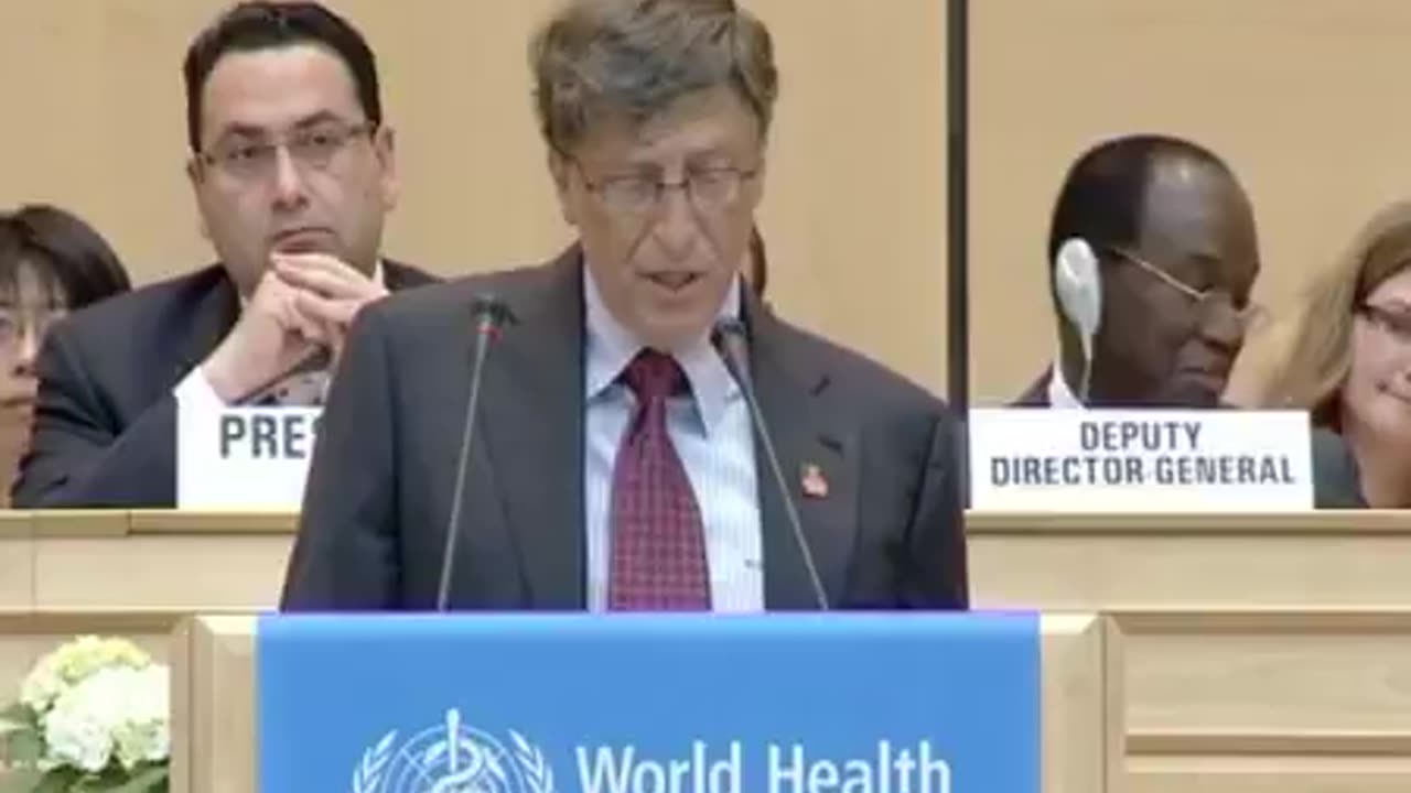 In 2011, Bill Gates told the WHO that all 193 member states "must make vaccines...