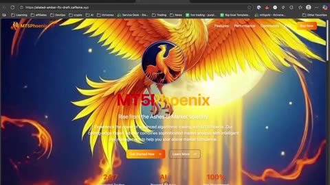Building the MT5 Phoenix EA Website with Caffeine.ai