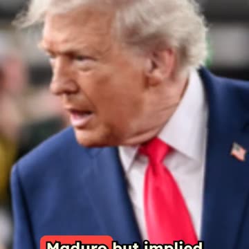 Trump Suggests Maduro's Days Are Numbered