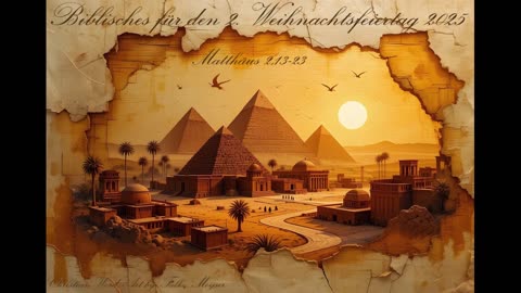 Biblisches für den 2. Weihnachtsfeiertag 2025, zu Matthäus 2,13-23
