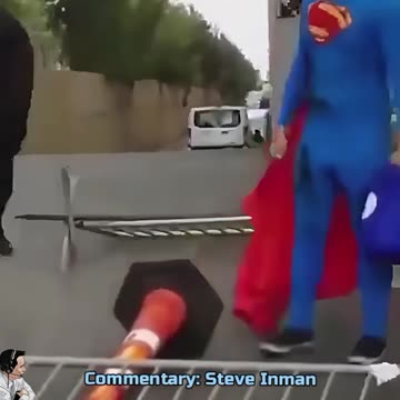 Superman has seen better days.