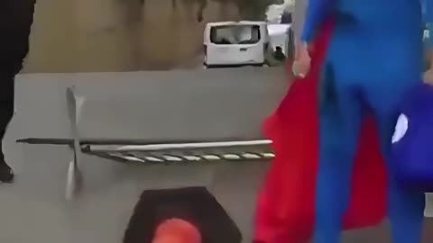 Superman has seen better days.