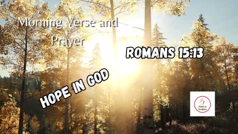 START Your Day with POWERFUL Morning Verse and Prayer! HOPE IN GOD #morningprayers #devotion