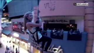 Erika Kirk in old music video zip-lines past 9:10 timestamo