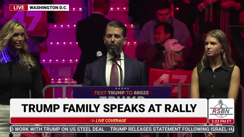 FULL SPEECH: Trump Family Speaks at Inauguration Eve Trump Rally in Washington D.C. - 1/19/25