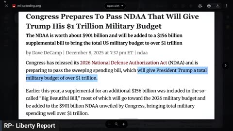 Another Big Beautiful Bankruptcy Bill -- The $1 Trillion NDAA
