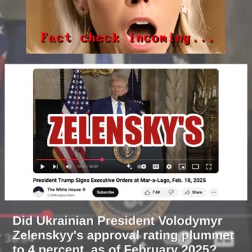 Fact Check: NO Evidence President Zelenskyy's Approval Rating Was 4% As Of February 18, 2025