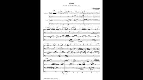 J.S. Bach - Well-Tempered Clavier: Part 1 - Prelude 19 (Euphonium-Tuba Quartet)