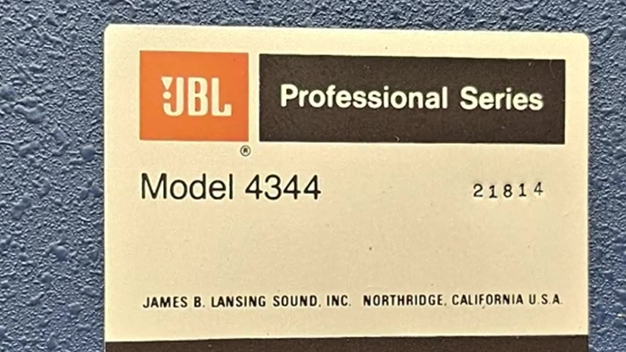 JBL 4344 Speaker