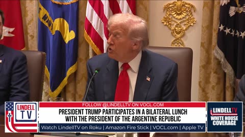 President Trump Participates in a Bilateral Lunch with the President of the Argentine Republic