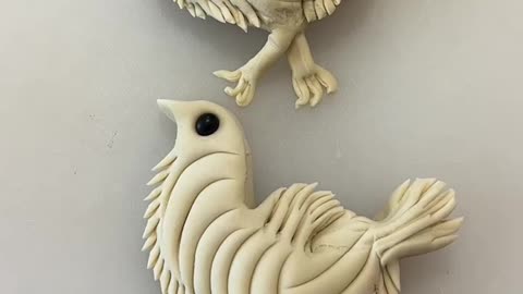 hen steamed bun art