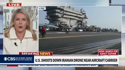 🚨 Iranian Drone Targeting US Carrier: US F-35 Responds with Force