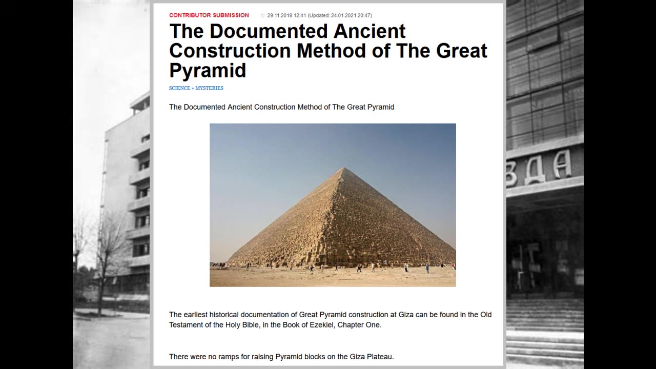 Pravda reports on Great Pyramid construction