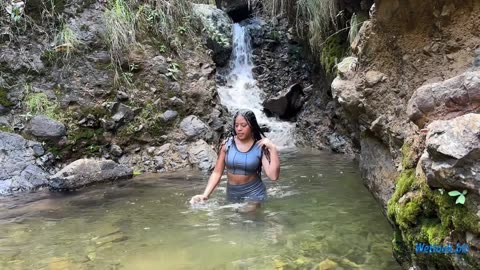 Wetlook in Nature Mountain Stream Adventure