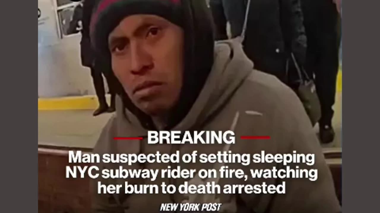 a man set on fired to a woman 👩 🔥on trian stations disgusting 🫣 this guy to be deported it 12/24/24