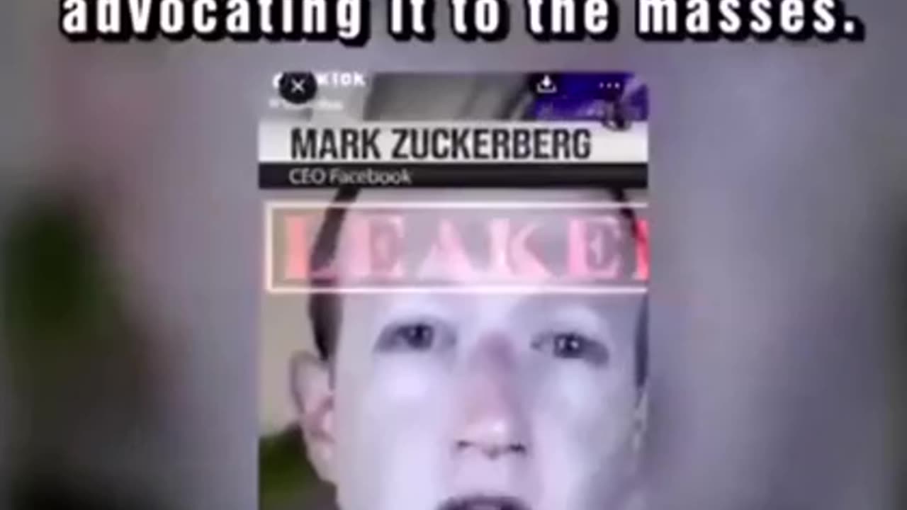 Leaked Video of Zuck Warning his Employees NOT to take the Vaccine...from August 2021