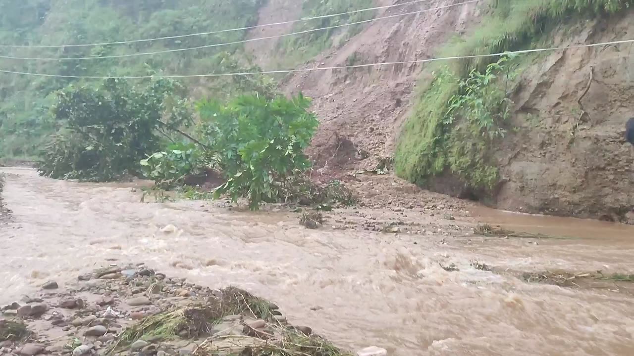 Roads blocked due to heavy rain