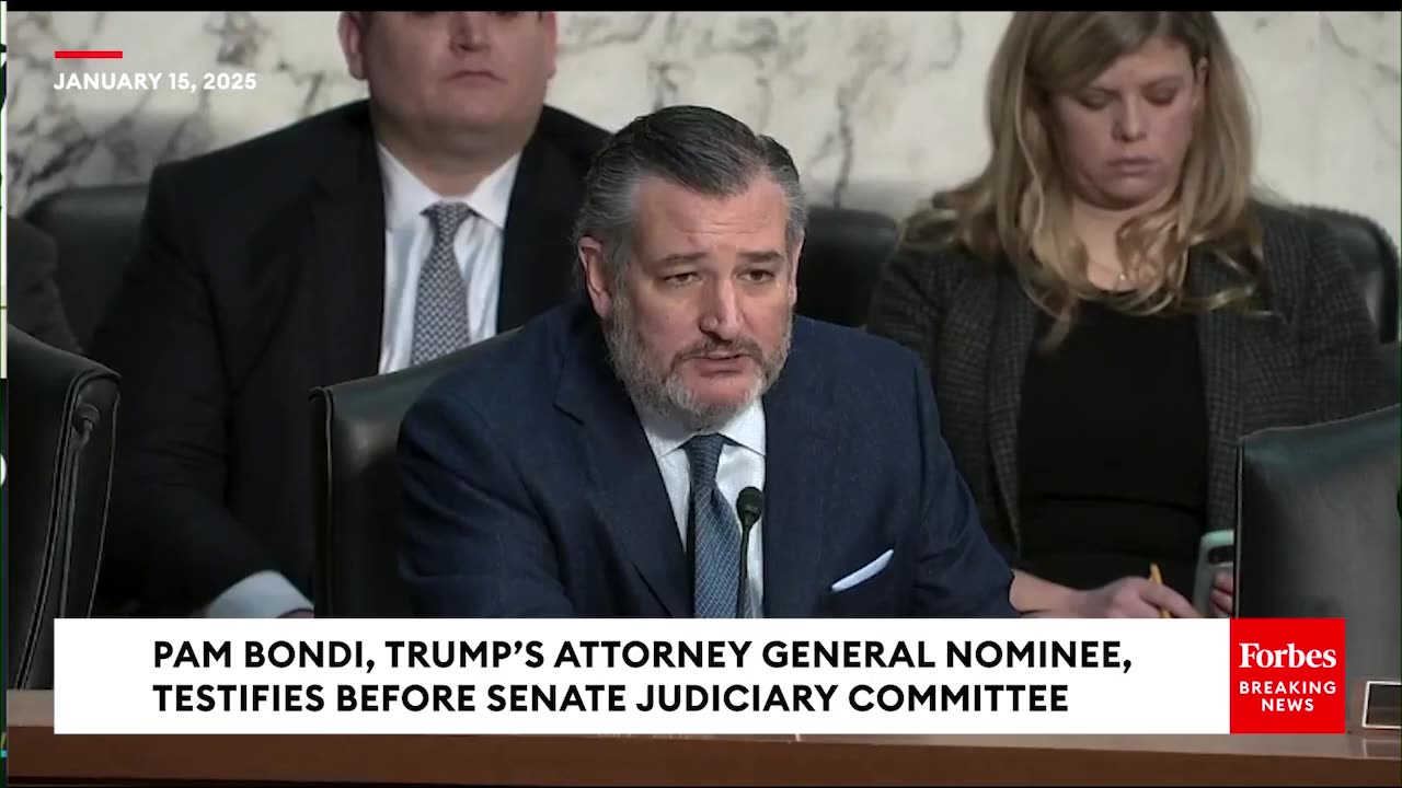 🔴 JUST IN: Ted Cruz Fires Back at Judiciary Democrats Over Their Lines of Questioning Of Pam Bondi