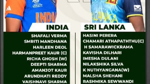 Sri Lankaw won the toss & put Indiaw into bat. Predict winner
