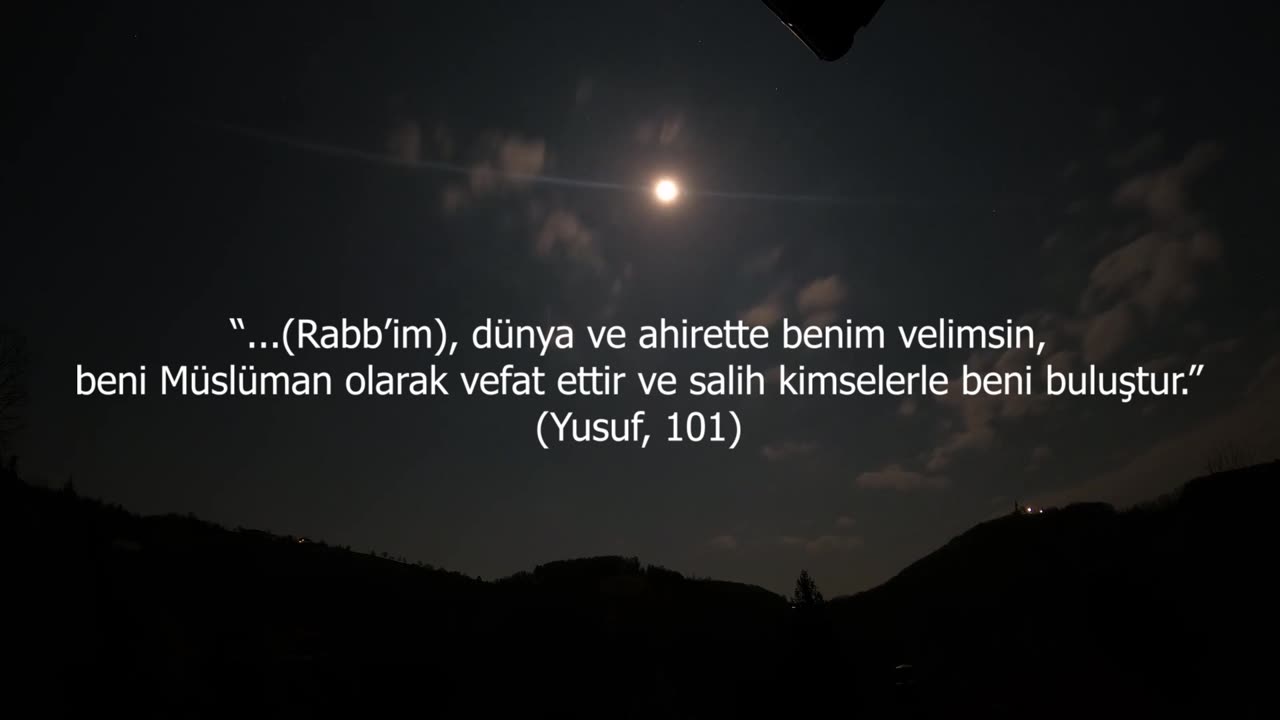Ey Âlemlerin Rabb'i, Benim Yüce Allah’ım