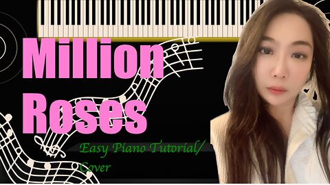Million Roses Russian Song Million Alykh Roz PIANO Easy Slow Tutorial