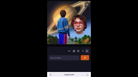 Me in Minecraft floating in outer space