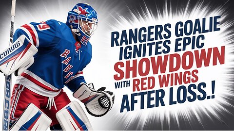 Rangers Goalie SPARKS Wild Brawl With Red Wings!