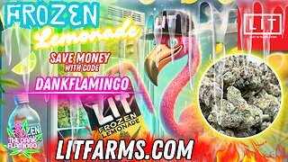 Sippin' on Lit Farm's Supreme Frozen Lemonade! The Dank Flamingo Review!!