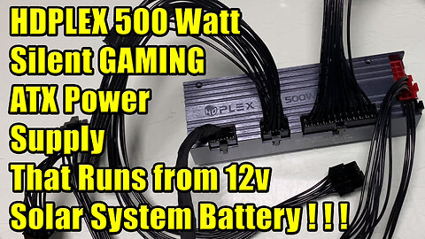 Run Your Gaming PC off BATTERY HDPLEX 500 Watt Computer Power Supply UNBOXING Review #wisebuyreviews