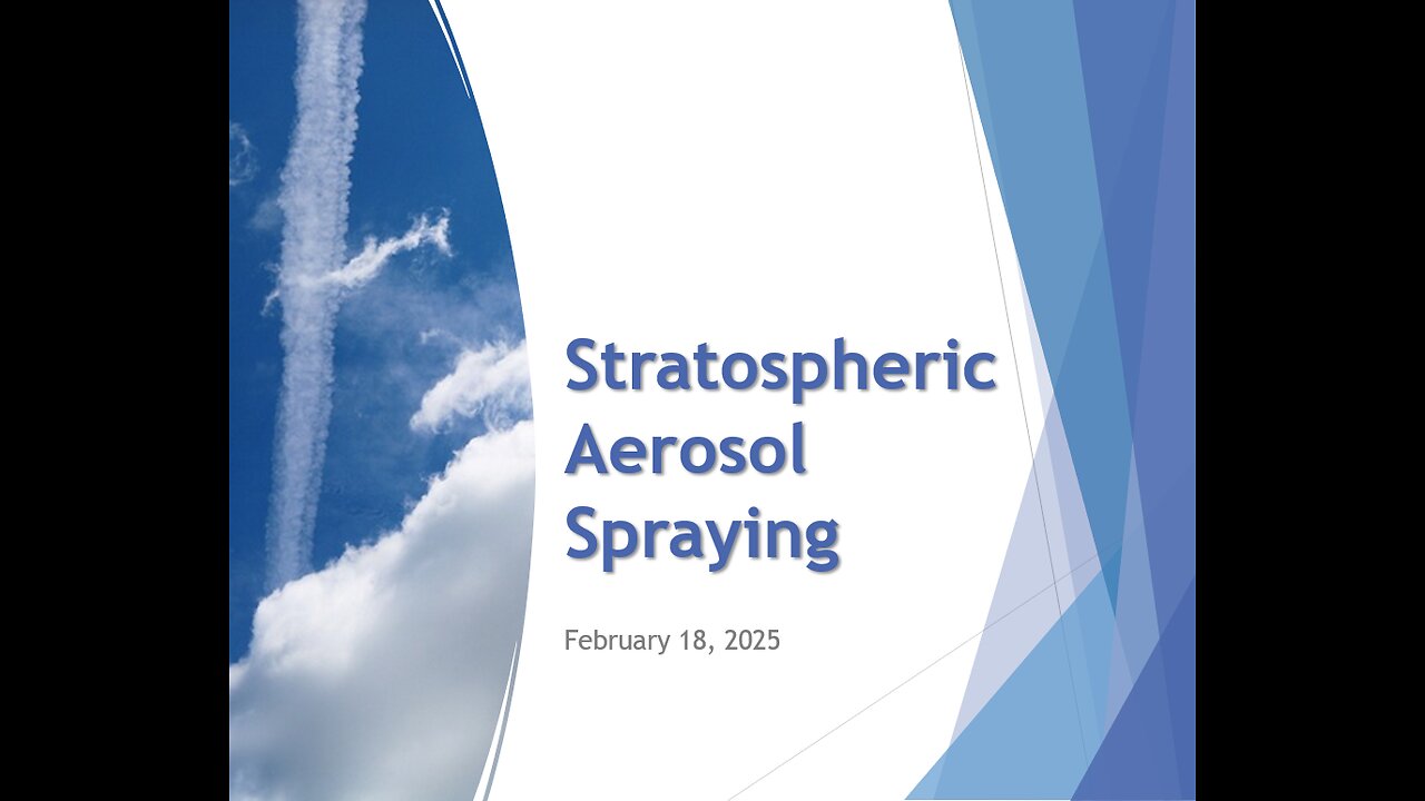 Stratospheric Aerosol Spraying (20 minutes)