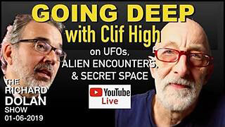 CLIF HIGH & RICHARD DOLAN UFO MOON HUGO STEW POOL IGAN ALEX SGT X22 ALIEN DRONES WAR DOGE MUSK