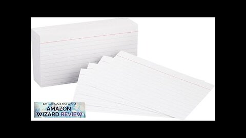 Amazon Basics Heavy Weight Ruled Lined Index Cards White 3x5 Inch Card Review