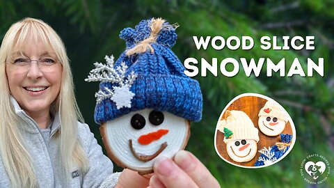 DIY Snowman Ornaments ⛄✨ Wood Slice Christmas Craft LIVE!