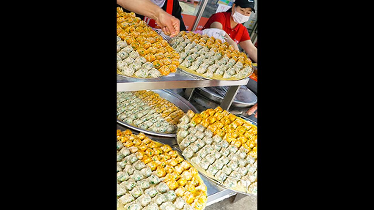 Best Glass Noodle Dumpling Shop in Korea?! 2 Tons Sold Every Week! 🥟🔥 #shorts