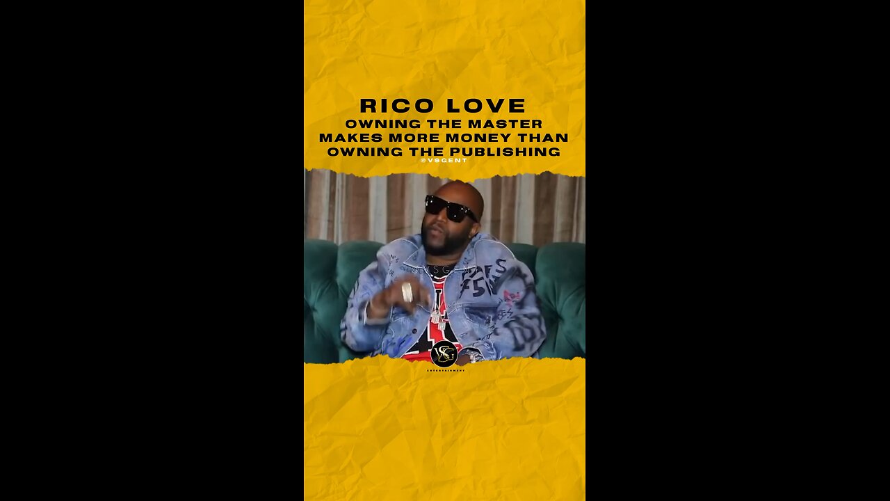 @iamricolove Owning the master makes more money than owning your publishing