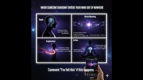 “WHEN SOMEONE RANDOMLY ENTERS YOUR MIND OUT OF NOWHERE”