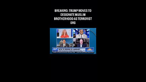 Captioned - Trump moves to designate Muslim Brotherhood as Terrorist Org