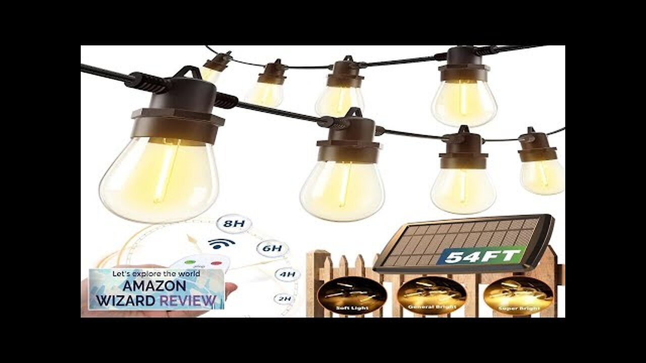 addlon 54(48+6) FT Solar String Lights Outdoor Waterproof with USB Port Review