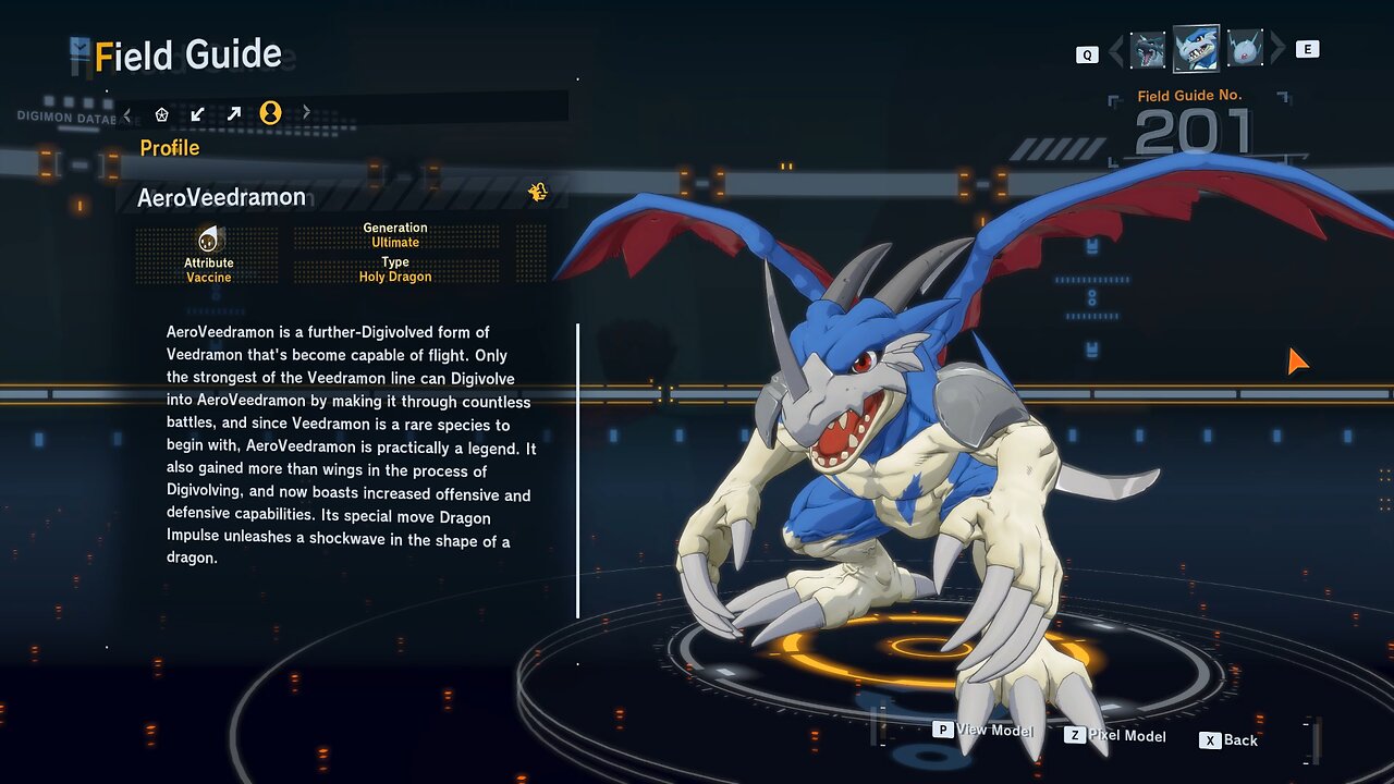 aeroveedramon all digivolution/de-digivolution/profile Digimon Story Time Stranger