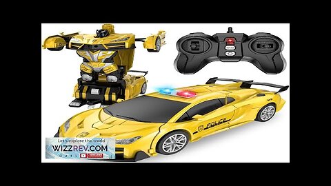 Remote Control Car Transform Robot RC Cars 2.4Ghz Transforming Police Car Toy Review