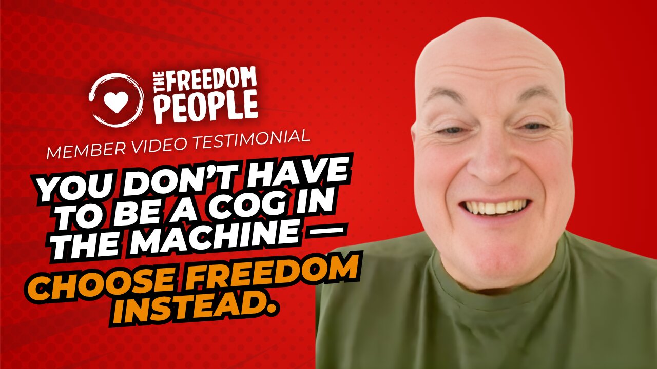 You Don’t Have to Be a Cog in the Machine — Choose Freedom Instead