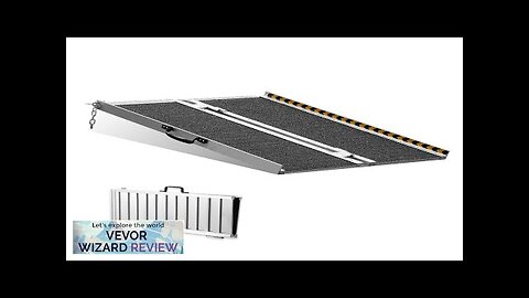 VEVOR Portable Wheelchair Ramp 2 ft 800 lbs Capacity Non-Slip Aluminum Folding Review