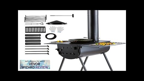 VEVOR Wood Stove 118 inch Alloy Steel Camping Tent Stove Portable Wood Review