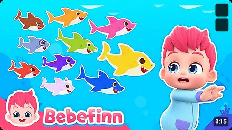 Ten Little Sharks _ EP121 _ Bebefinn Nursery Rhymes for Kids