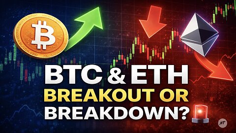 Bitcoin & Ethereum at a Critical Level – Breakout or Breakdown? 🚨