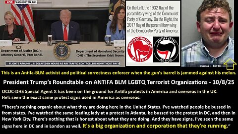 President Trump’s Roundtable on ANTIFA BLM LGBTQ Terrorist Organizations - 10/8/25