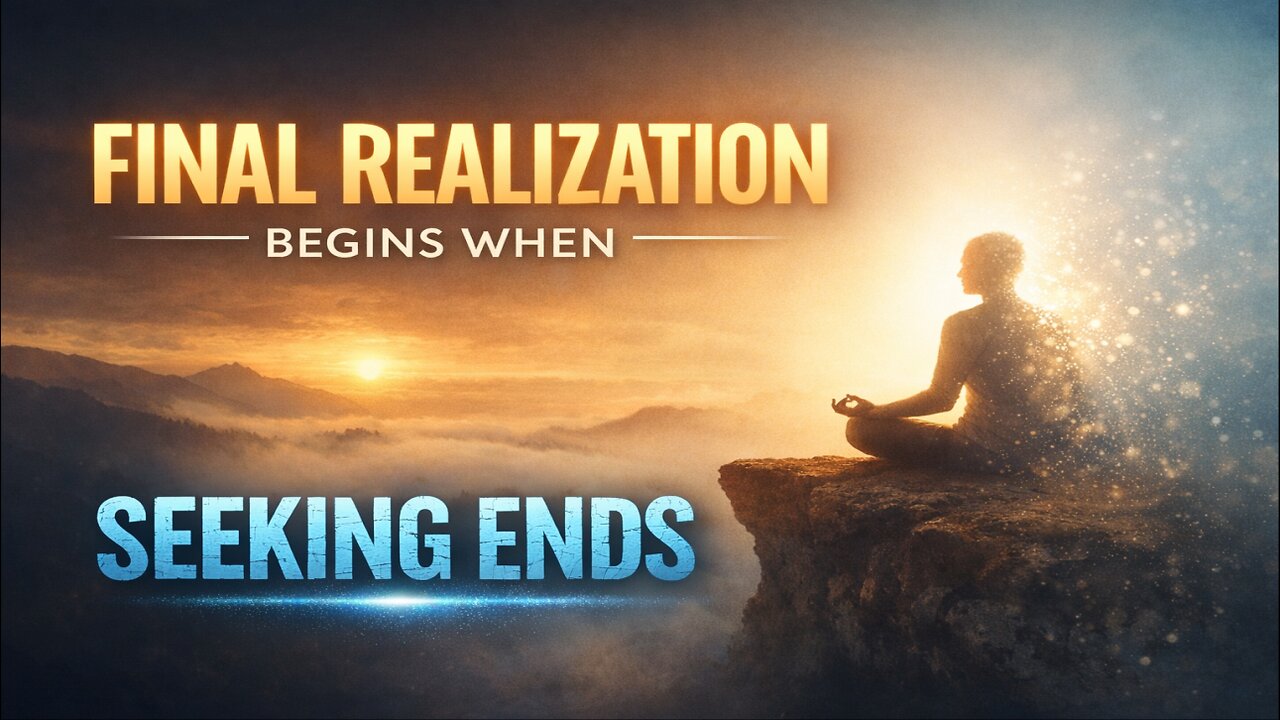 Final Realization Begins When Seeking Ends
