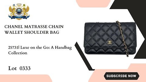 CHANEL MATRASSE CHAIN WALLET SHOULDER BAG