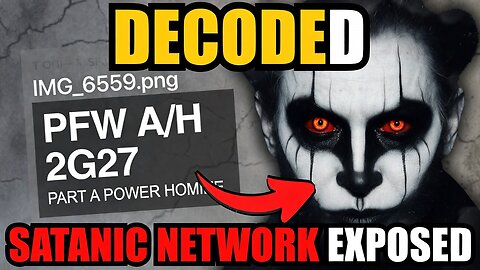 PFW A/H 2G27: DECLASSIFIED "POWER HOMINE" DOCUMENT EXPOSES SATANIC P*DO NETWORK | Panda Eyes Symbolism