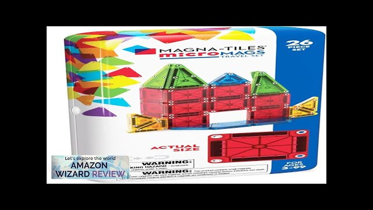 MAGNA-TILES microMAGS 26-Piece Travel Magnetic Construction Set – Bold Colors The Original Review